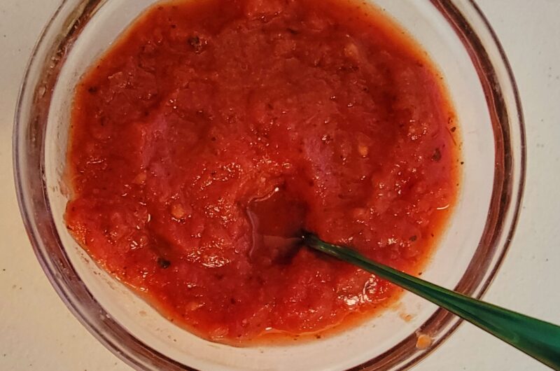 No-Cook Pizza Sauce Made with Crushed Tomatoes