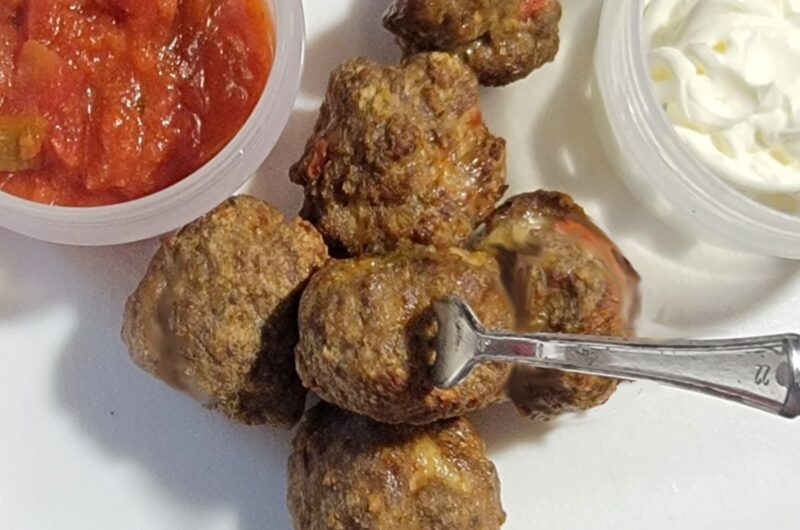 Taco Meatballs In the Air Fryer